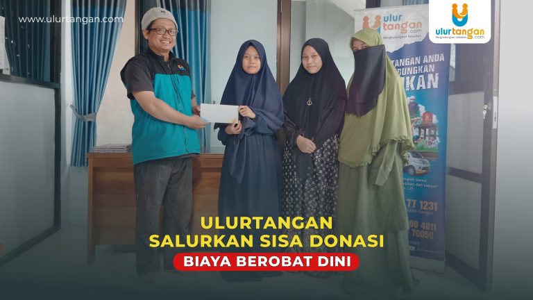 Ulurtangan Salurkan Sisa Donasi Biaya Berobat Dini