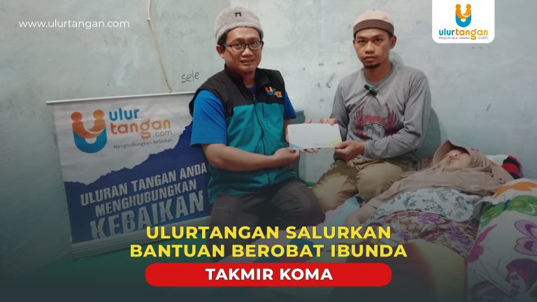 Ulurtangan Salurkan Bantuan Berobat Ibunda Takmir Koma