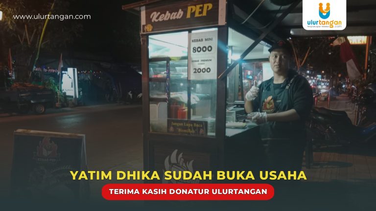 Yatim Dhika Sudah Buka Usaha, Terima Kasih Donatur Ulurtangan