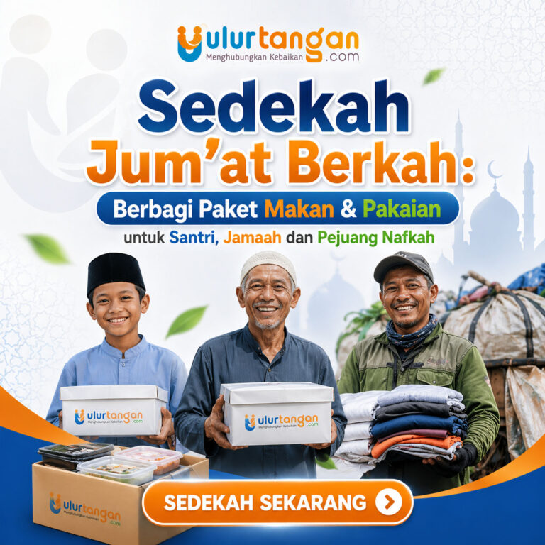 Sedekah Jum'at Berkah Berbagi Paket Makan & Pakaian untuk Santri Jamaah dan Pejuang Nafkah