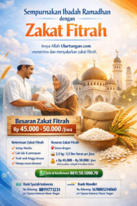 Poster Program Sempurnakan Ibadah Ramadhan dengan Zakat Fitrah