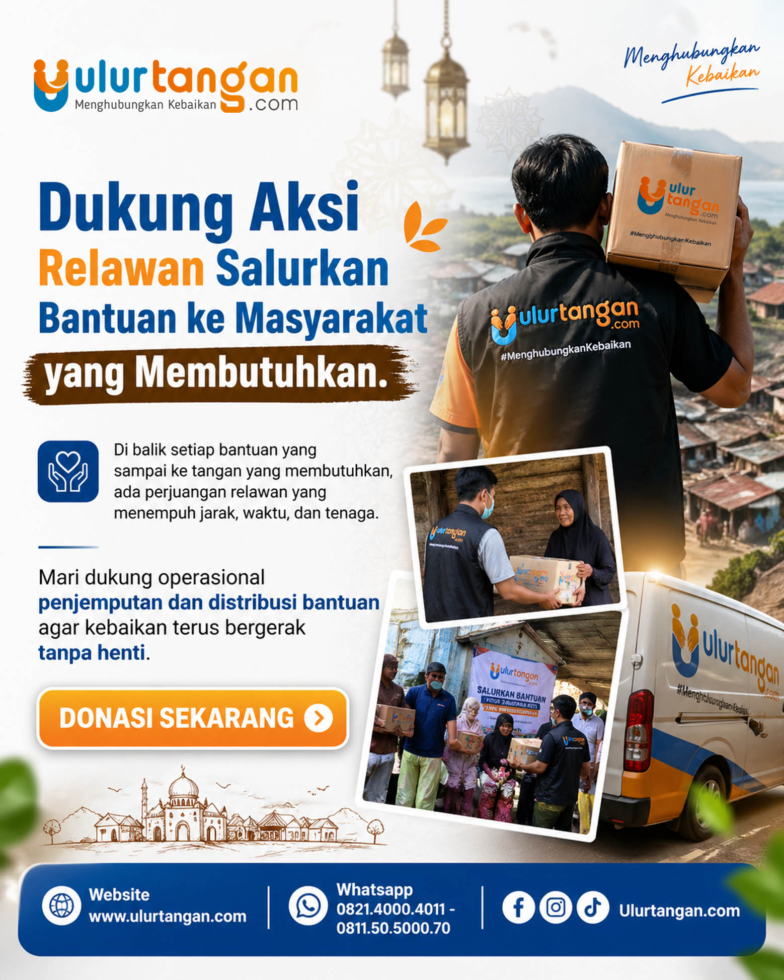 Dukung Aksi Relawan Salurkan Bantuan ke Masyarakat yang Membutuhkan