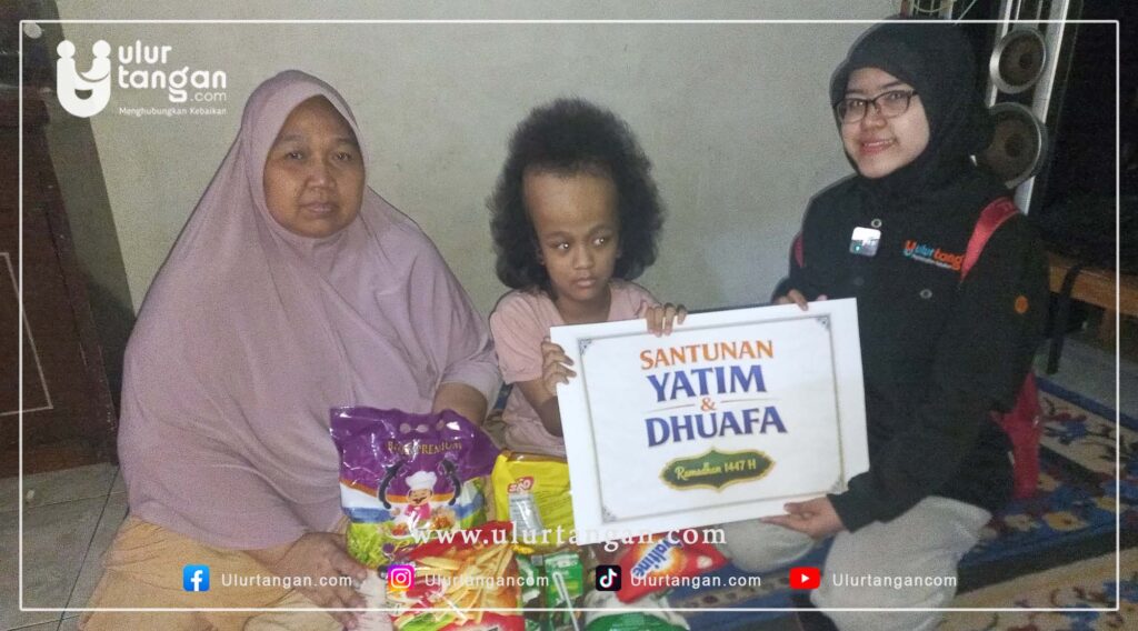 Santunan Ramadhan: Bantuan Sembako dan Uang Tunai untuk Safia, Pejuang Kecil Pengidap Hydrosefalus
