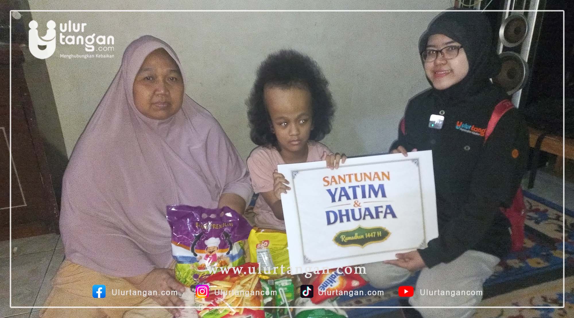Santunan Ramadhan: Bantuan Sembako dan Uang Tunai untuk Safia, Pejuang Kecil Pengidap Hydrosefalus
