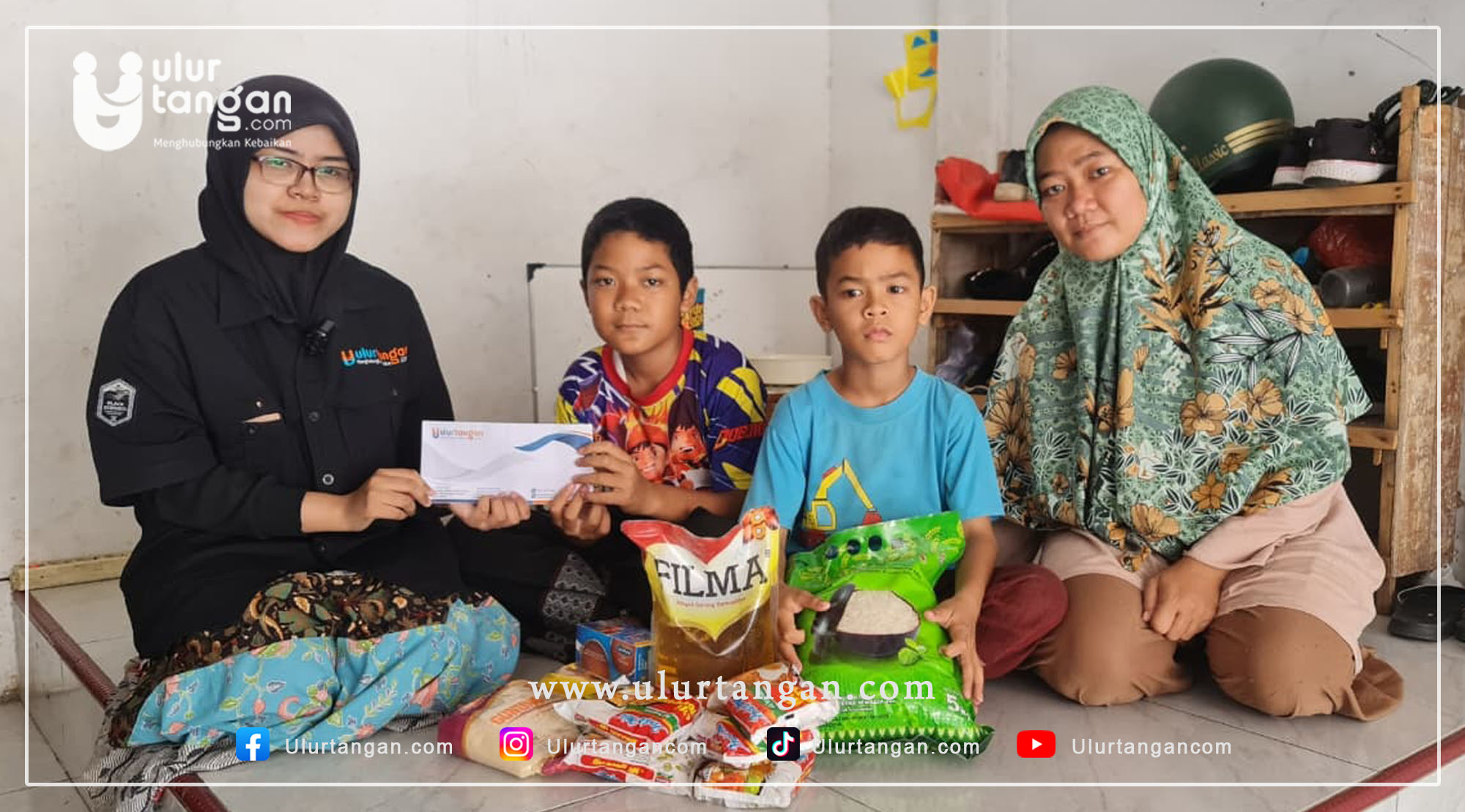 Santunan Ramadhan: Bantuan Sembako dan Uang Tunai untuk Yatim Gibran dan Nabeel di Cikarang Bekasi