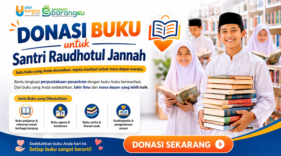 Sedekah Buku untuk Perpustakaan Santri, Pahala Mengalir Tanpa Henti