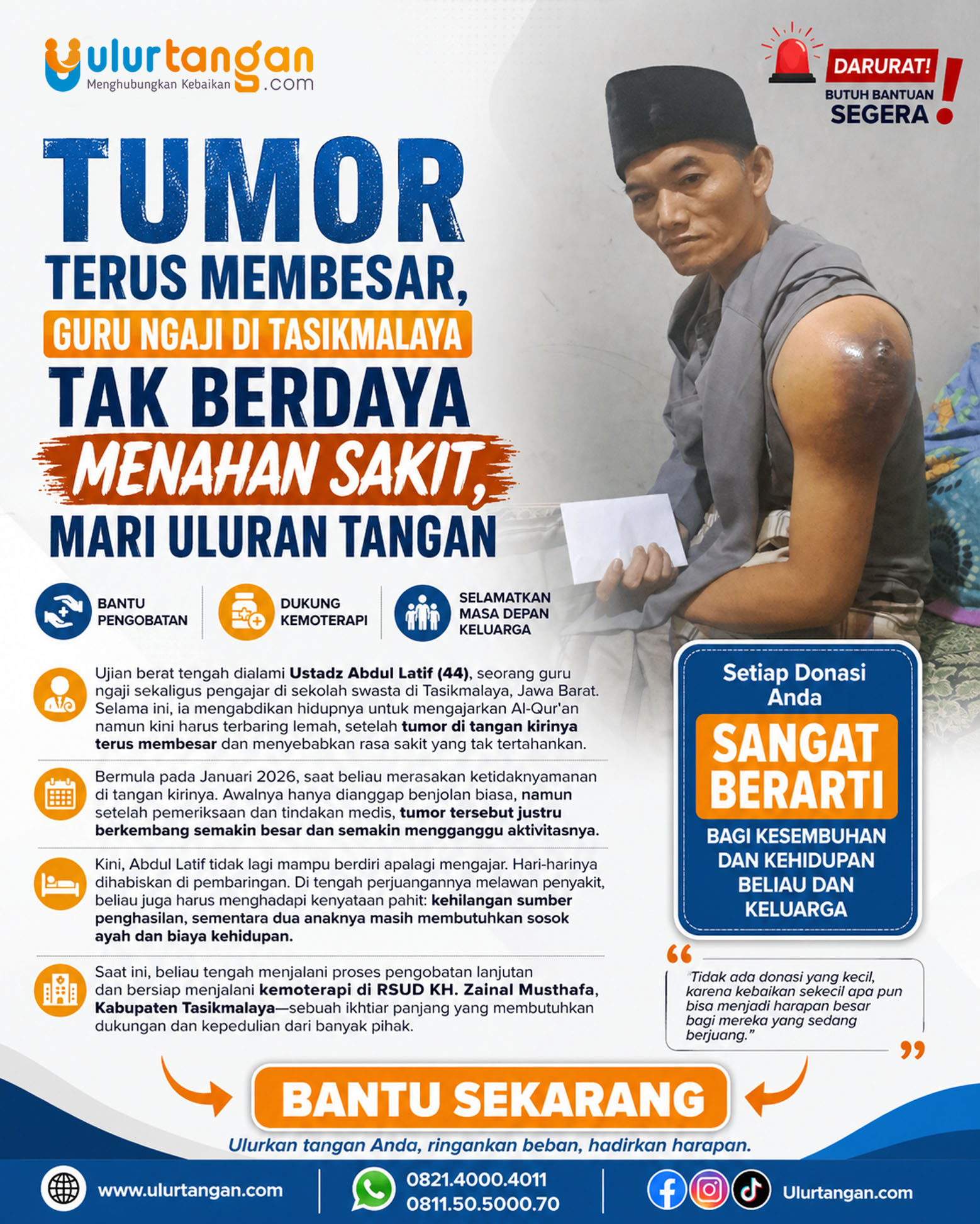 Tumor Terus Membesar Guru Ngaji di Tasikmalaya Tak Berdaya Menahan Sakit Mari Ulurkan Tangan