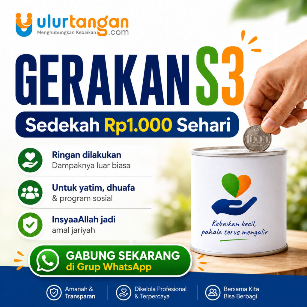 Gerakan S3 Sedekah Sehari Seribu