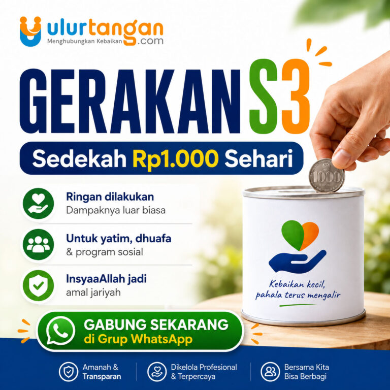 Gerakan S3 Sedekah Sehari Seribu