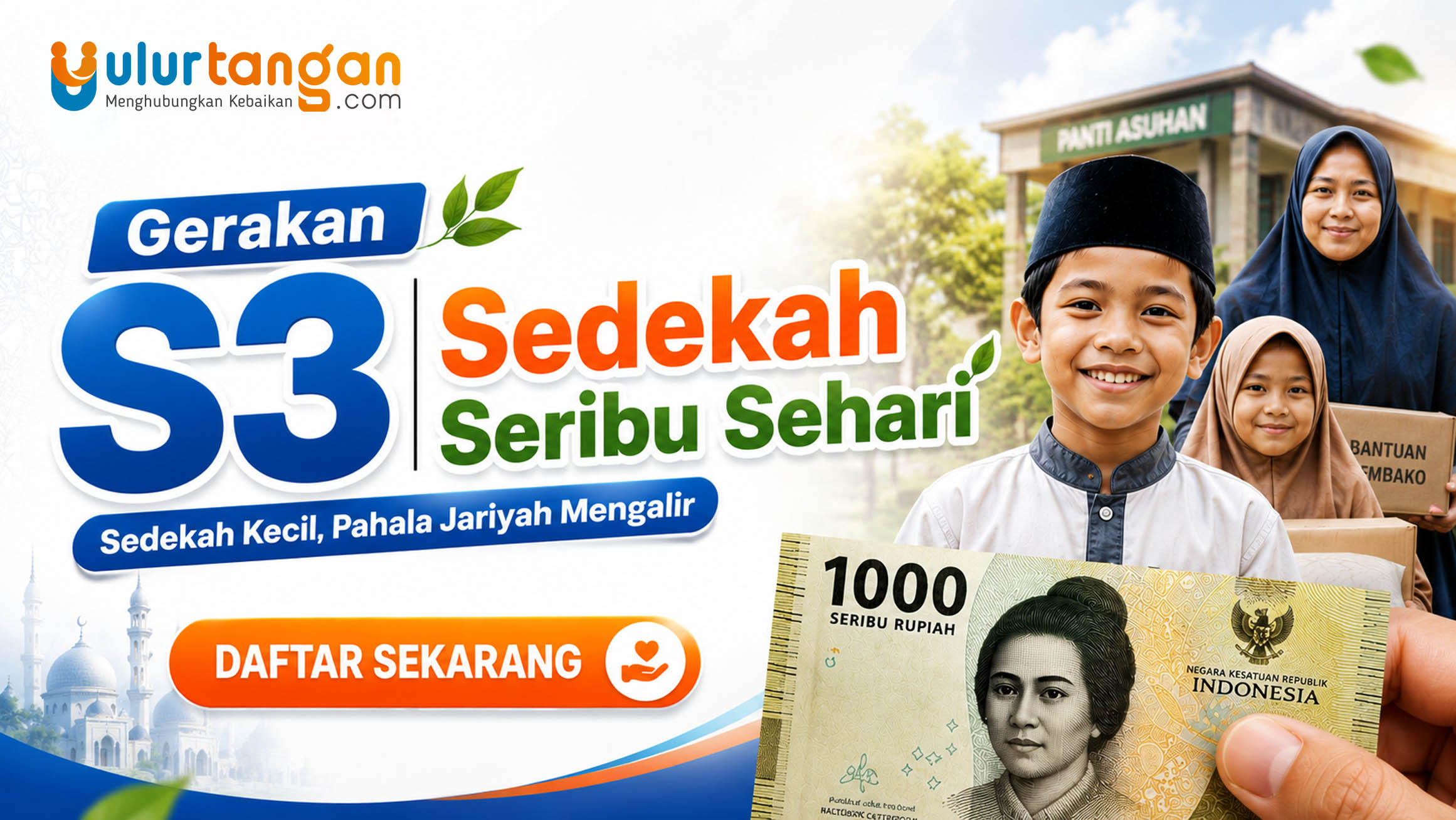 Gerakan S3 Sedekah Seribu Sehari Sedekah Kecil, Pahala Jariyah Mengalir