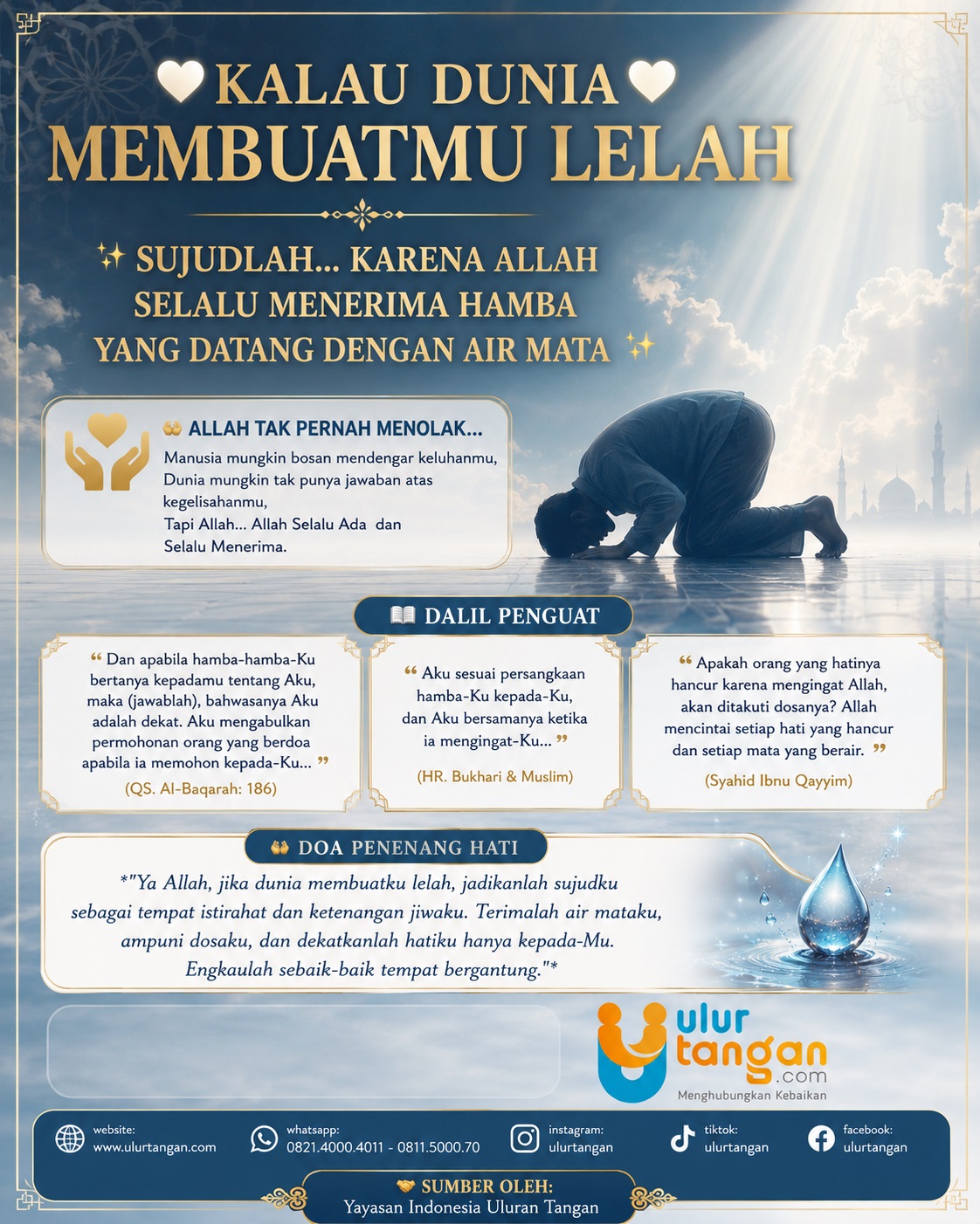 KALU DUNIA MEMBUAT LELAH