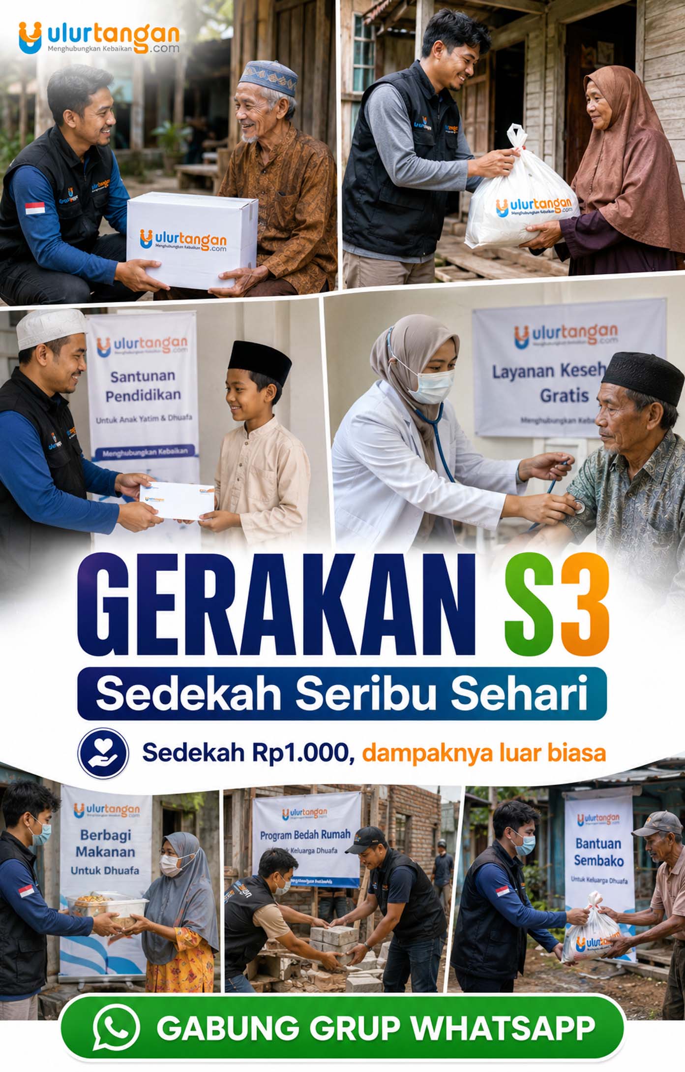 SQUARE Gerakan S3 Sedekah Seribu Sehari Sedekah Kecil, Pahala Jariyah Mengalir