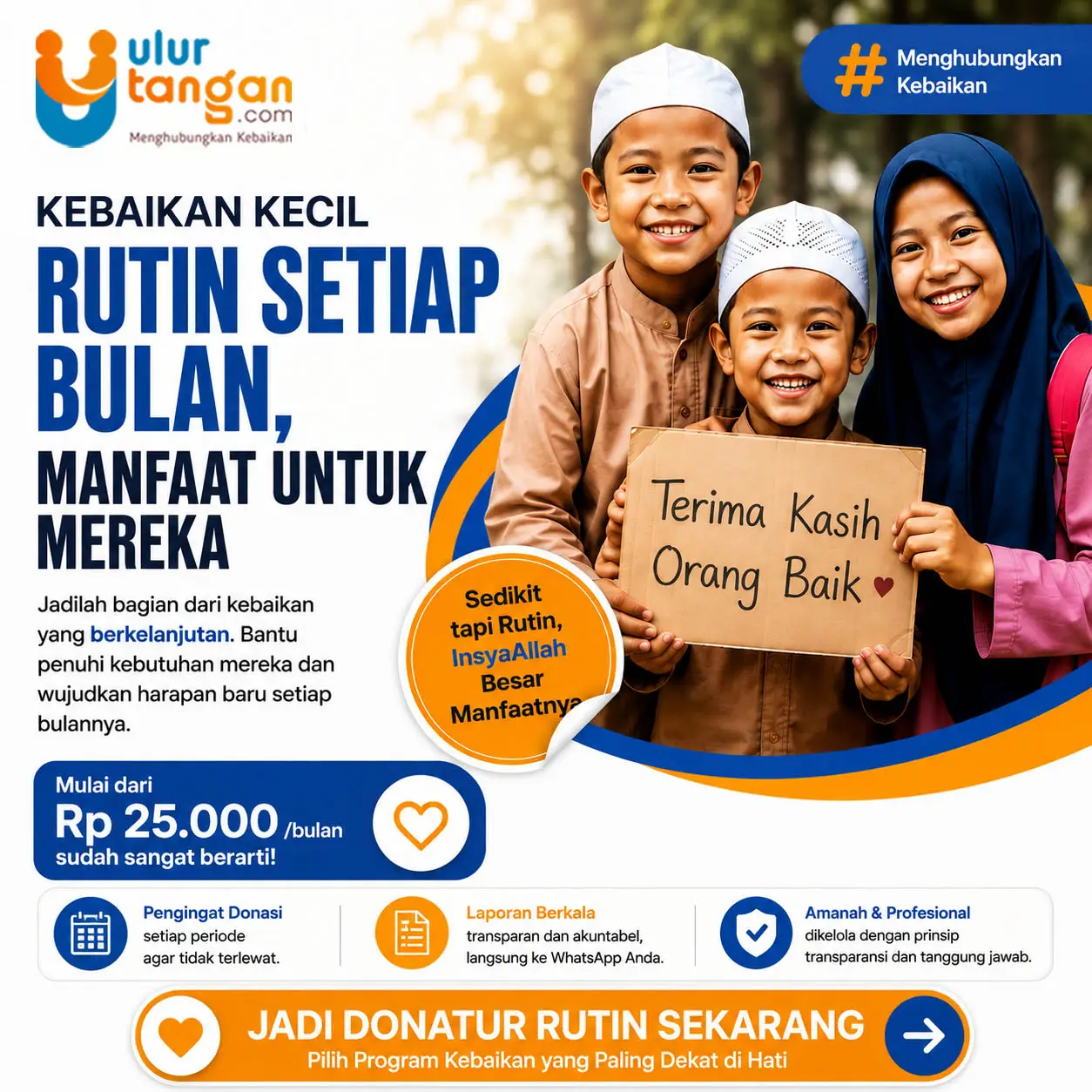 Uluran Tangan Rutin: Kebaikan Kecil, Manfaat yang Terus Berjalan