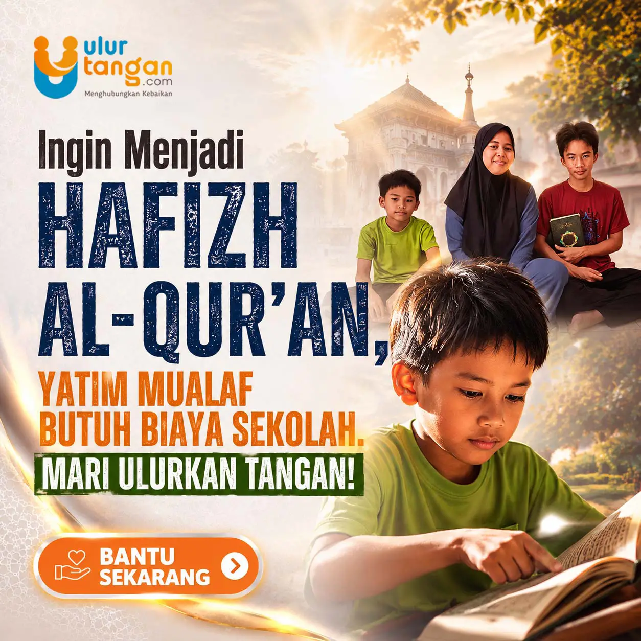 Ingin Menjadi Hafizh Al-Qur’an, Yatim Mualaf Butuh Biaya Sekolah. Mari Ulurkan Tangan!