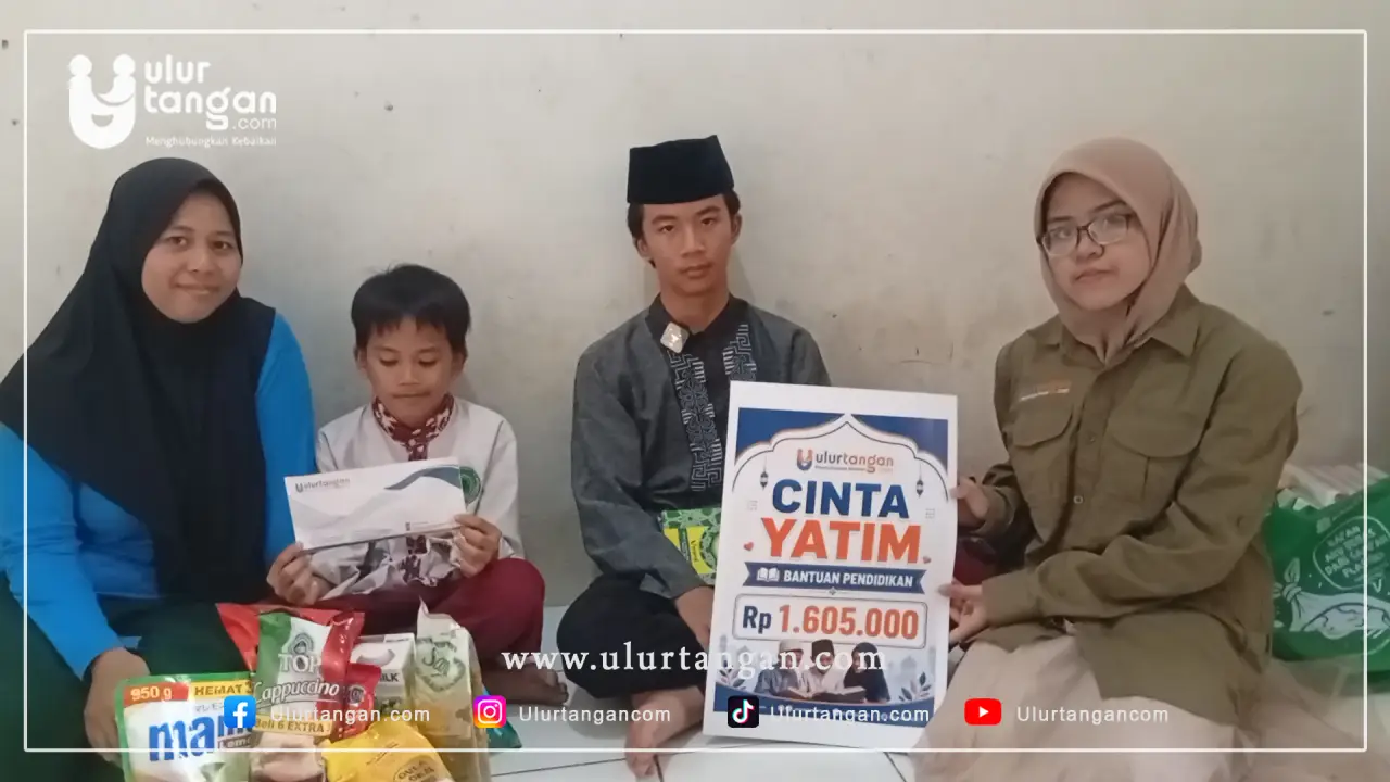Rp2,1 Juta Amanah Donatur Disalurkan untuk Pendidikan dan Kebutuhan Yatim Raymond dan Rayyan di Bogor