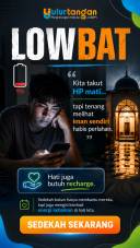 Kadang kita panik saat baterai HP tinggal 1%.