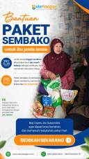 Bantuan Paket Sembako untuk Lansia Tinggal sendiri