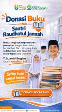 Sedekah Buku untuk Perpustakaan Santri, Pahala Mengalir Tanpa Henti